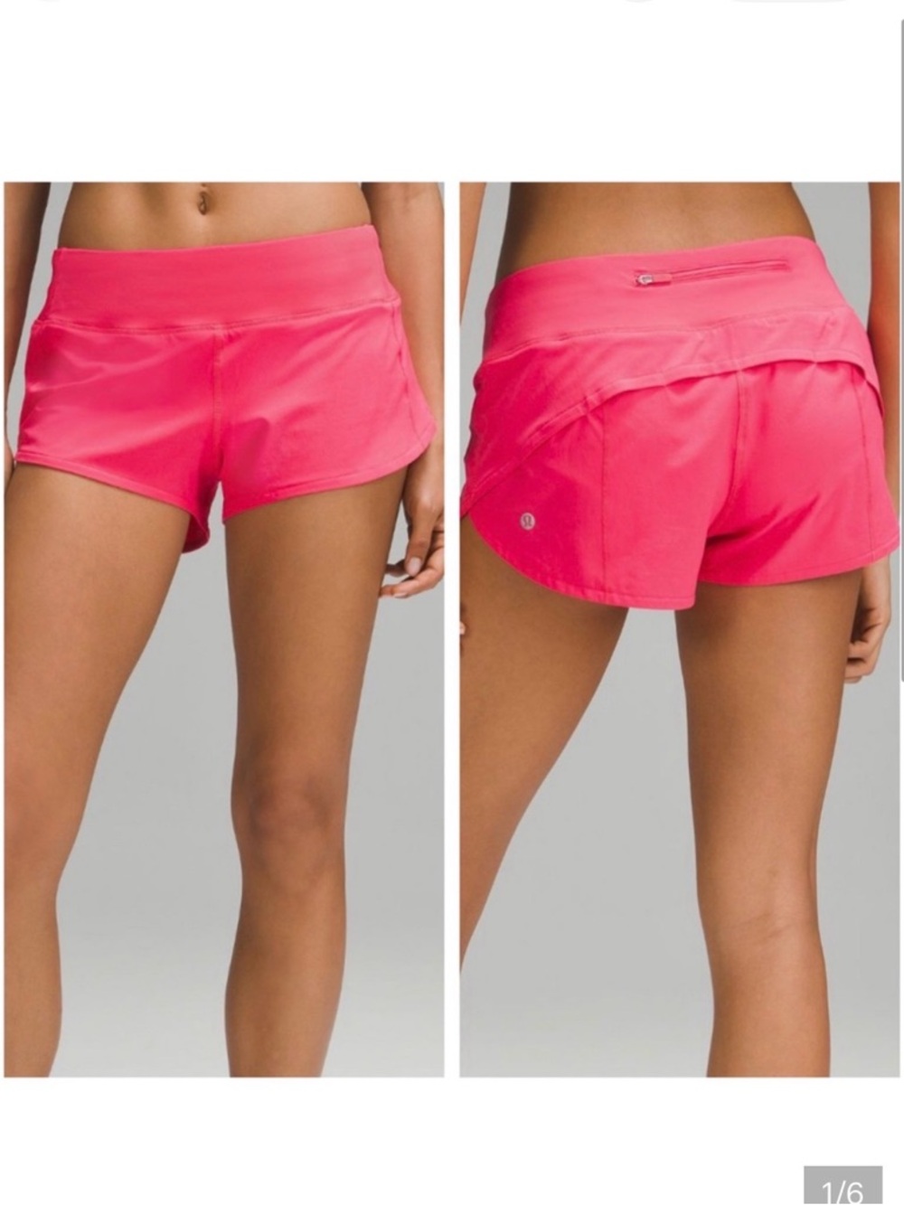 Lululemon Speed Up Low Rise 2.5” in lip gloss